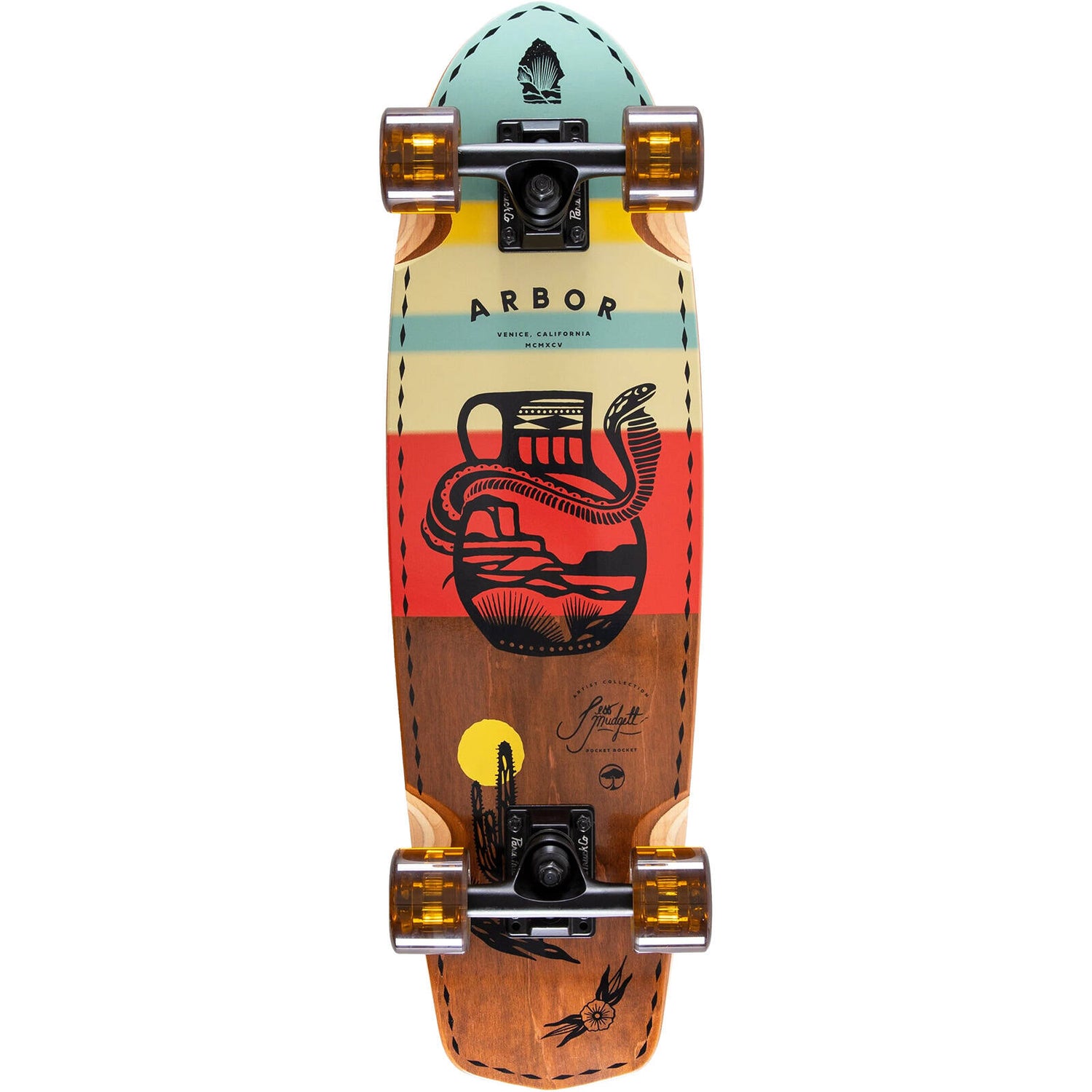 Arbor Artist Mudgett Cruiser Complete Longboard - Pocket Rocket