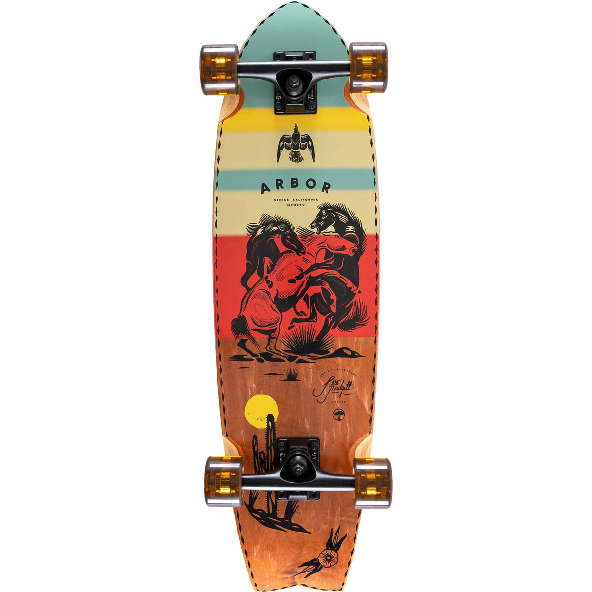 Arbor Artist Mudgett Cruiser Complete Longboard - Sizzler