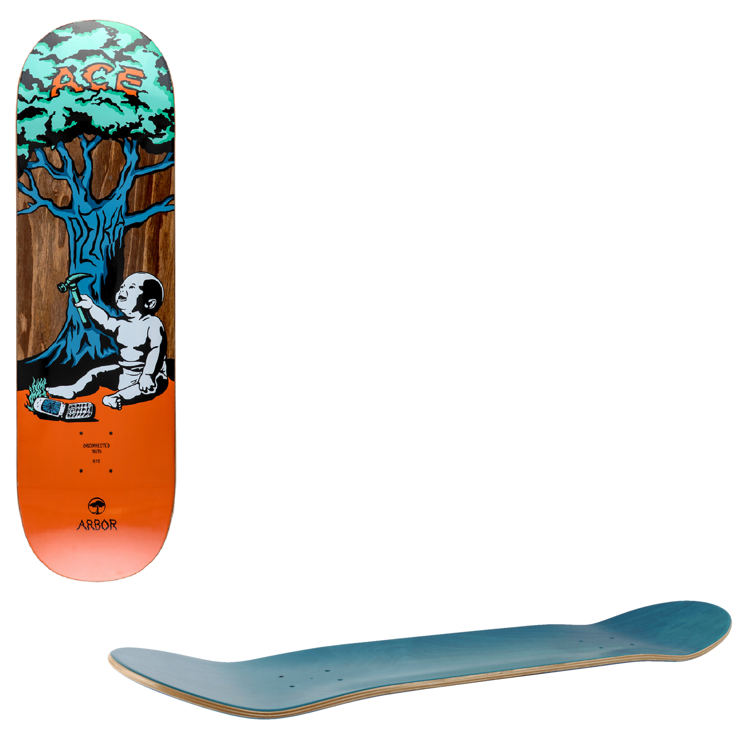 Arbor Disconnected Pro Skateboard Deck - Pelka 8.75"