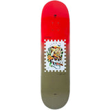Arbor Street Shuriken Getzlaff Skateboard Deck - Red/Brown 8.25''