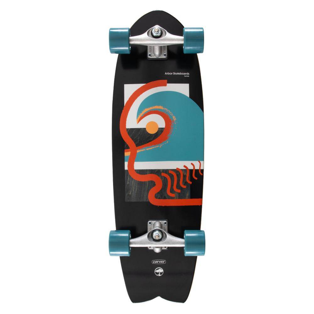 Arbor Surfskate CX Cruiser Complete Longboard - Fat Fish 32"x10"