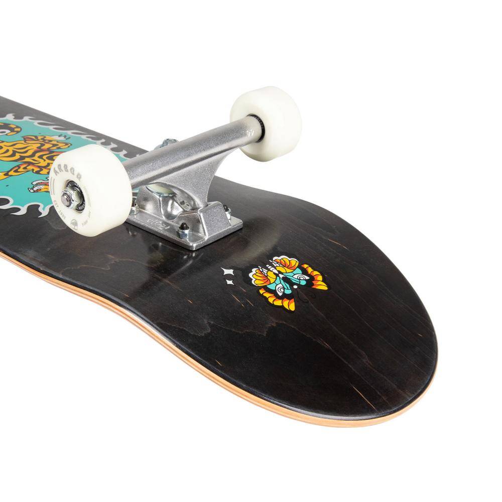 Arbor Street Inked Complete Skateboard - Tiger 8.25"