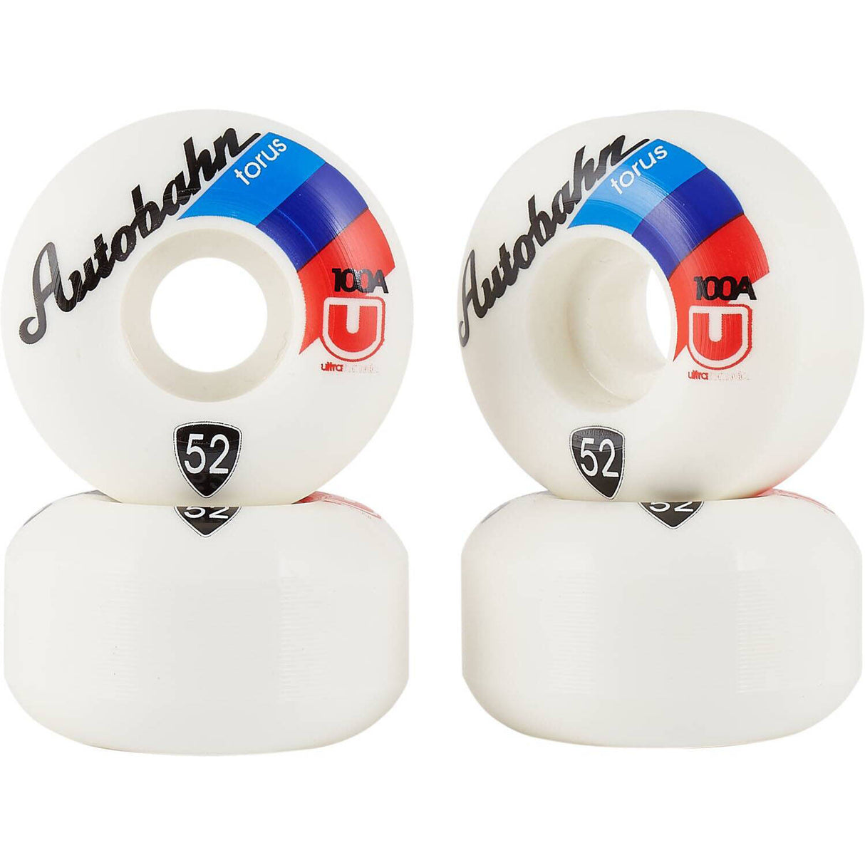 Autobahn Torus Ultra Skateboard Wheels 52mm - White