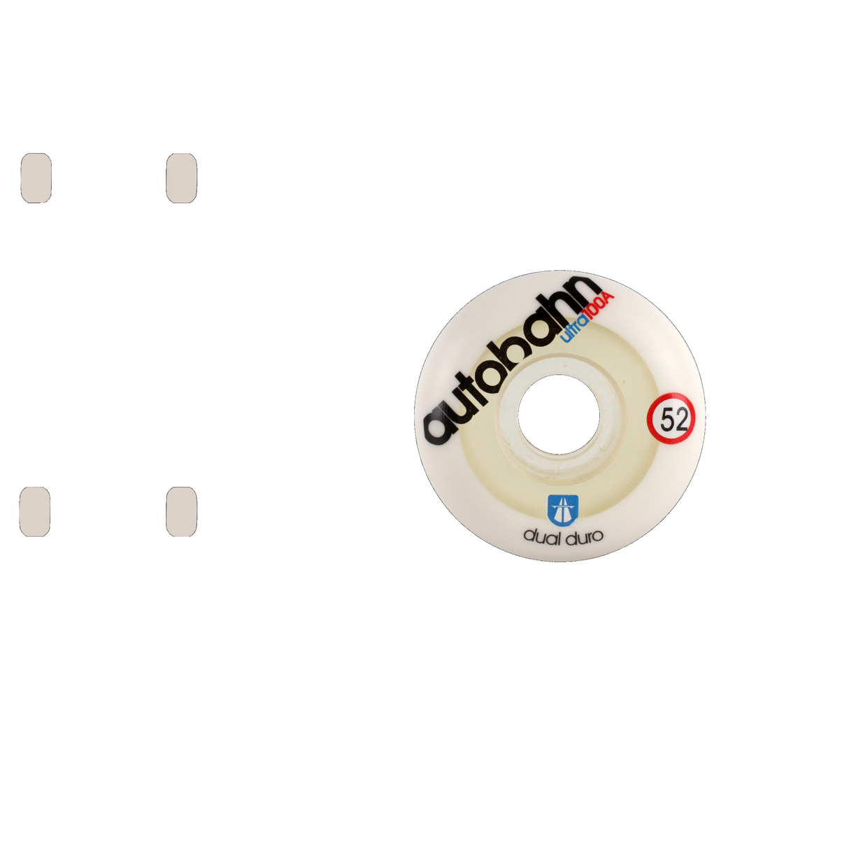 Autobahn Dual Duro Ultra Skateboard Wheels 52mm - 100A