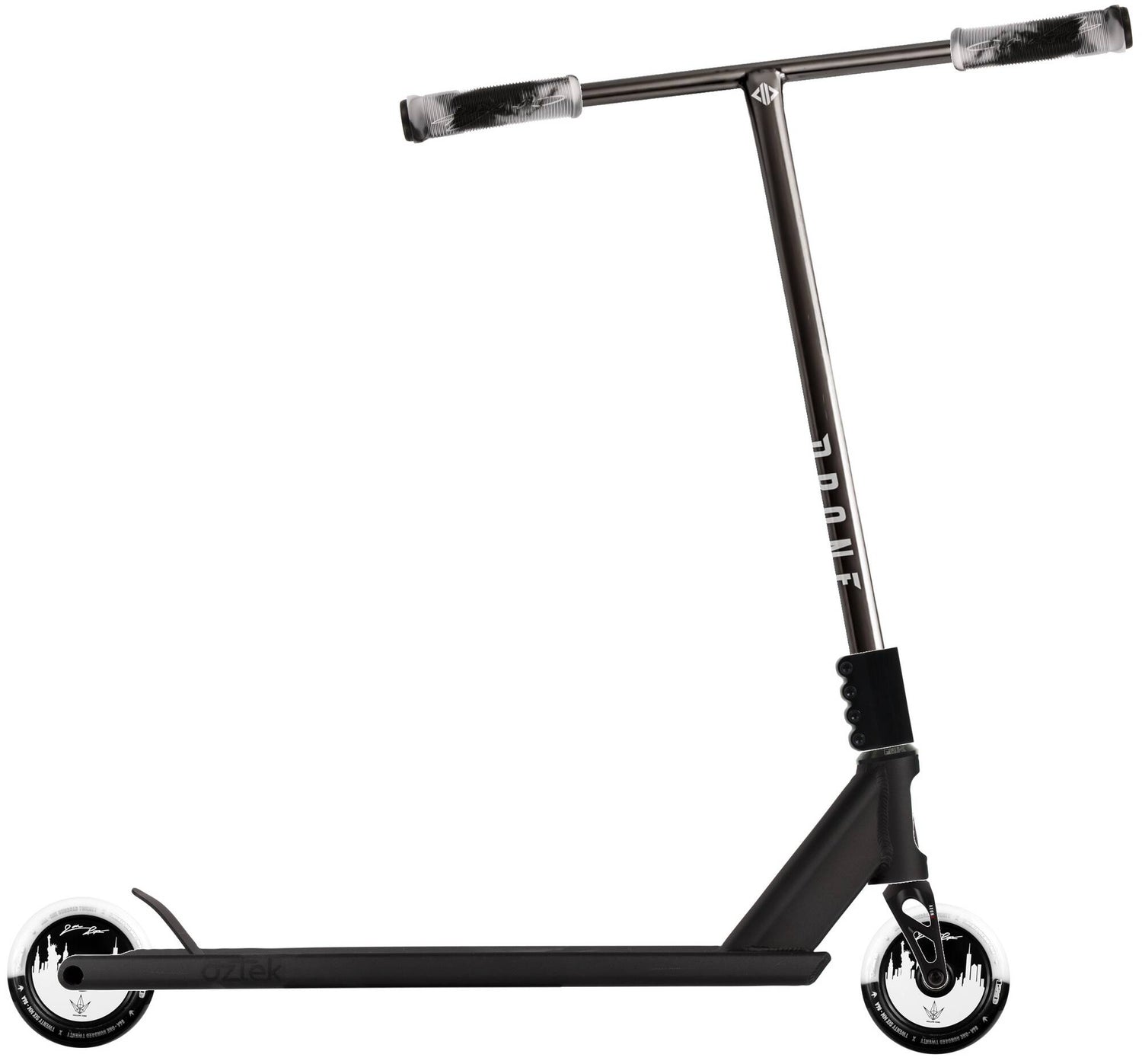Aztek x Drone Custom Stunt Scooter - Silver/Black