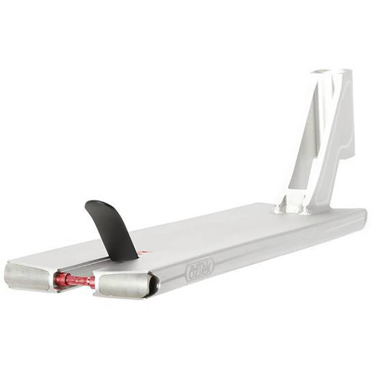 Aztek Fountain Scooter Deck - Silver 5.5" x 21"