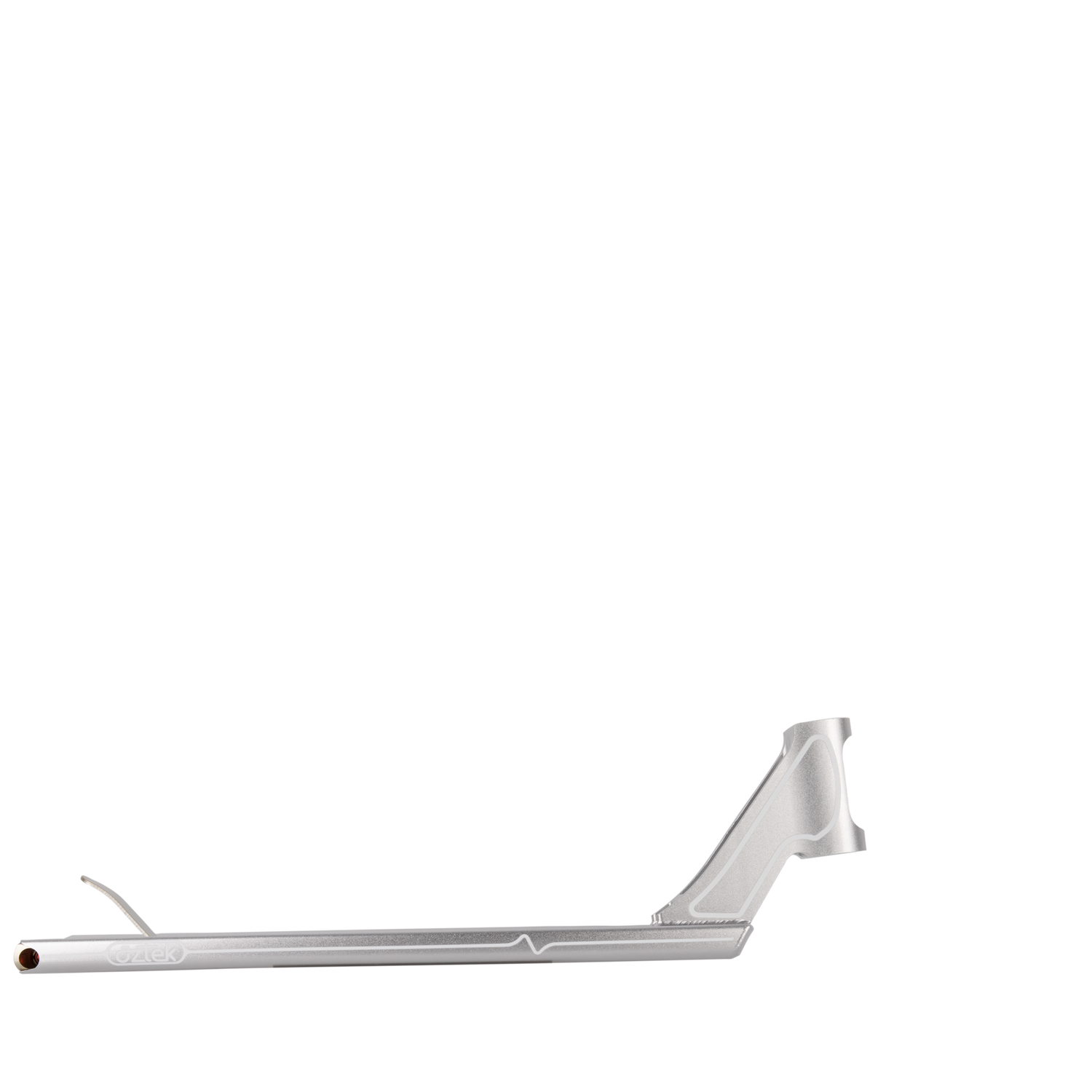 Aztek Fountain Scooter Deck - Silver 5.5" x 21"
