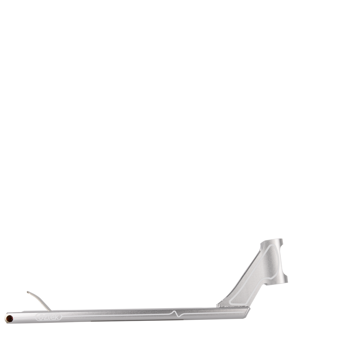 Aztek Fountain Scooter Deck - Silver 5.5" x 21"