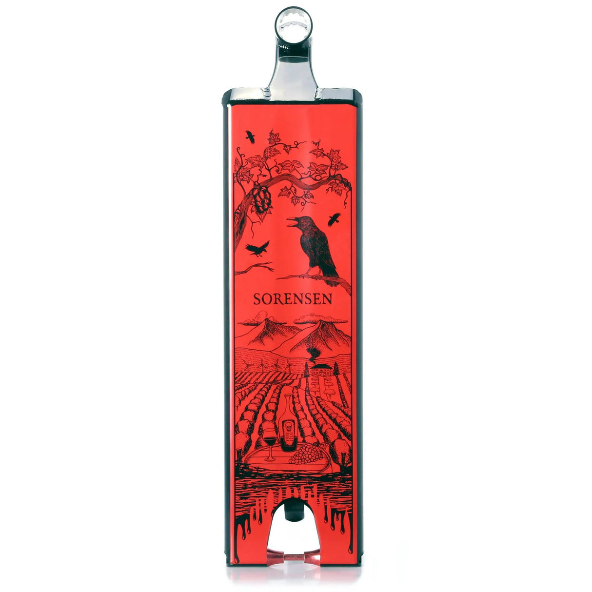 Aztek Jake Sorensen 666 Scooter Deck - Black/Red 23''