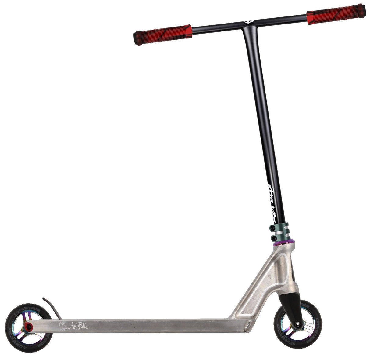 Aztek x Addict Custom Stunt Scooter - Raw/Multi