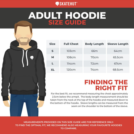 SkateHut Organic Retro Hoodie - Black