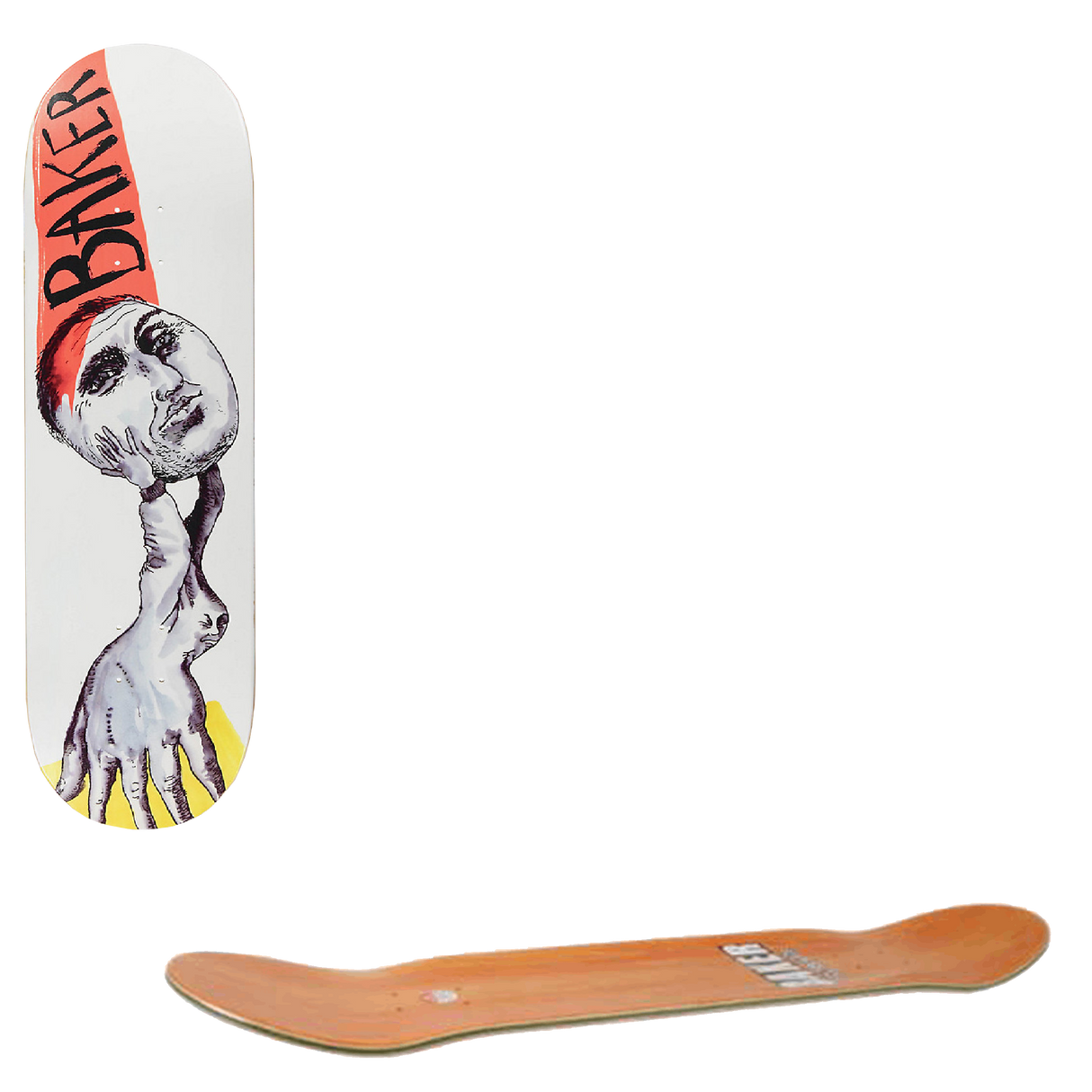 Baker Melted Skateboard Deck - Rowan 8.38"