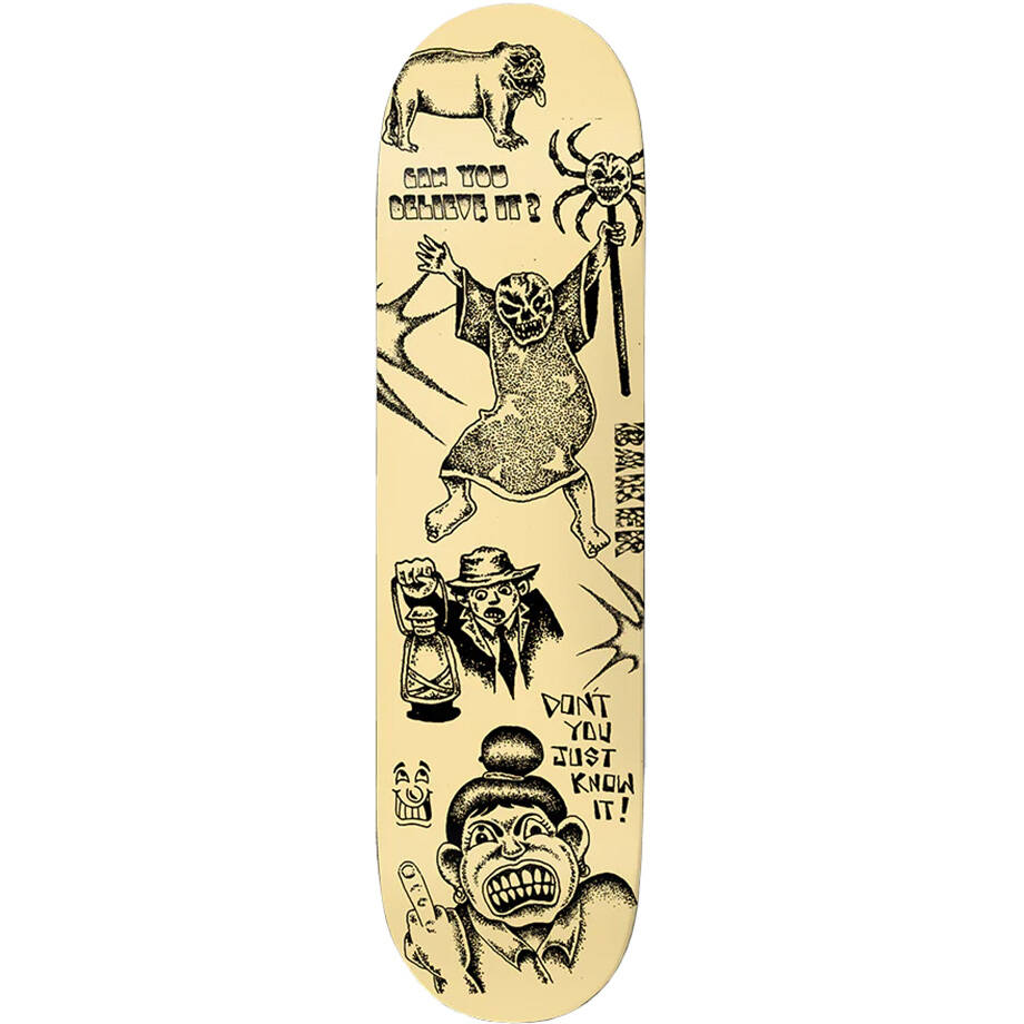 Baker Stop And Think Skateboard Deck - Figgy 8.5"