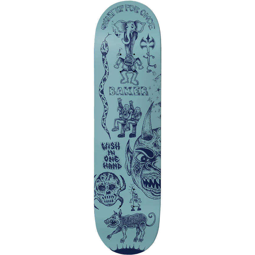Baker Stop And Think Skateboard Deck - Rowan 8.25"