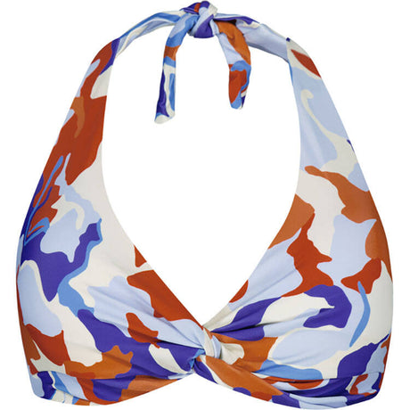 Barts Lunan Cross Halter Bikini Top - Blue