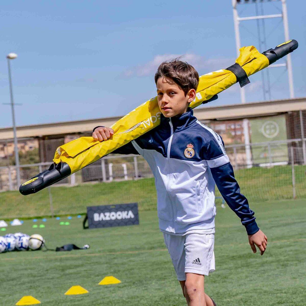 BazookaGoal Original 120x75cm Goal Set - White/Yellow