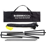 BazookaGoal Extendable 3m Soccer Tennis Net - Black/Yellow