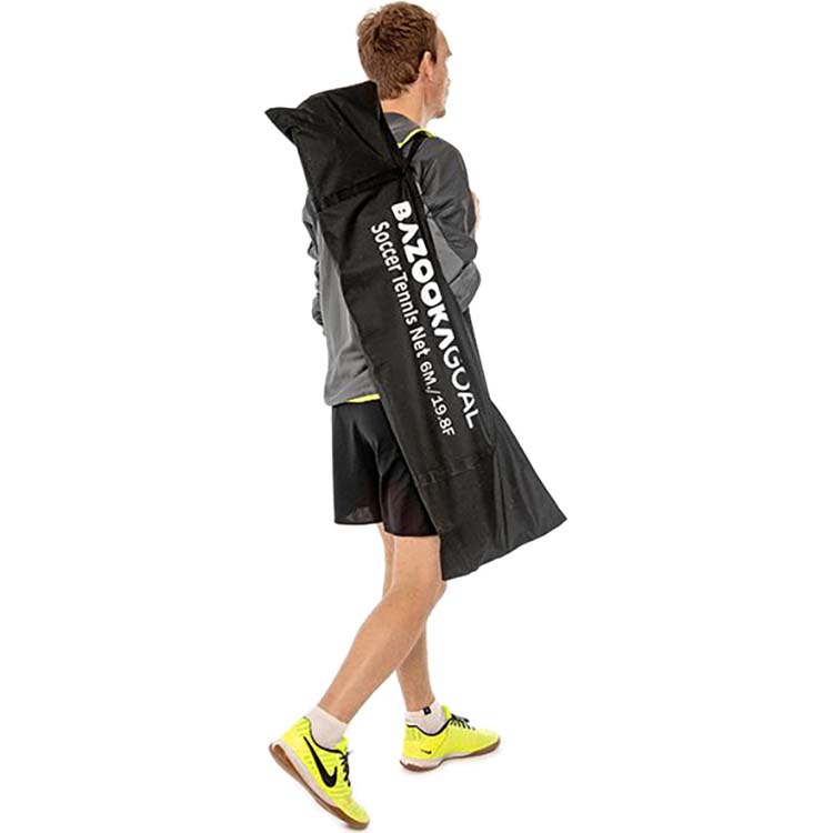 BazookaGoal 6m Soccer Tennis Net - Black/Yellow