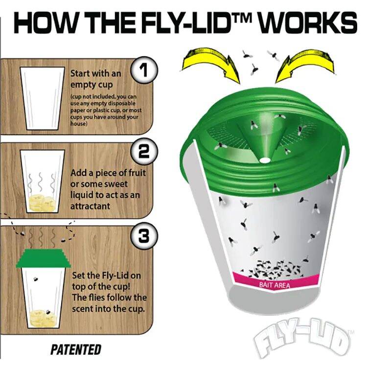 Fly Capture Lids (2 Pack)