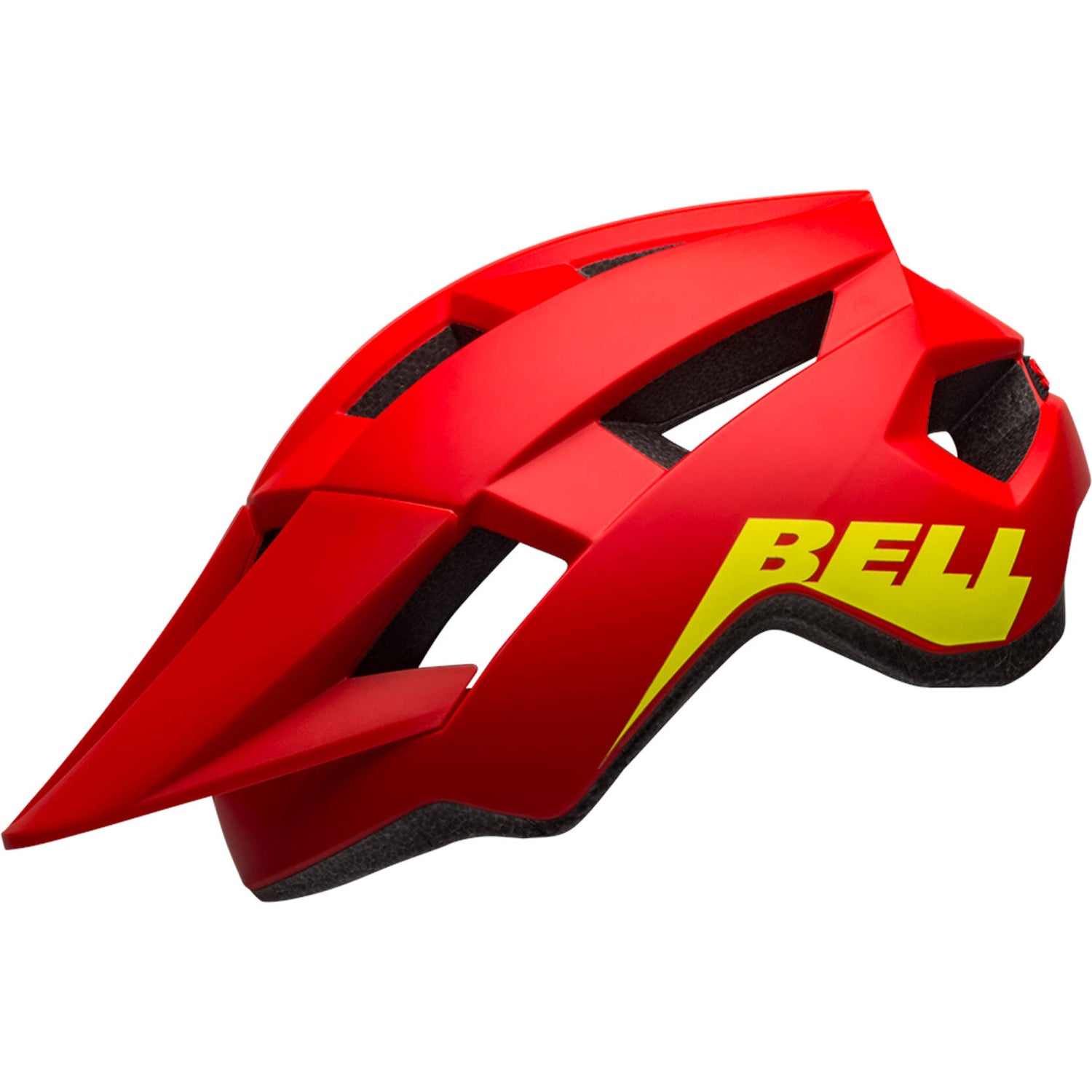Bell Spark Youth Helmet - Matte/Gloss Red/Hi-Viz