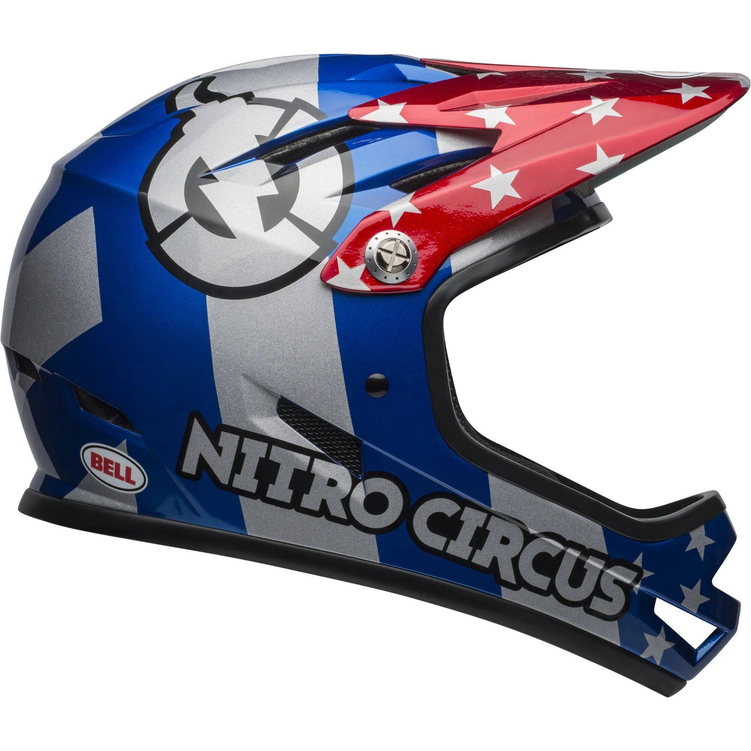Bell Sanction 2019 Helmet - Nitro Circus Gloss Silver/Blue/Red