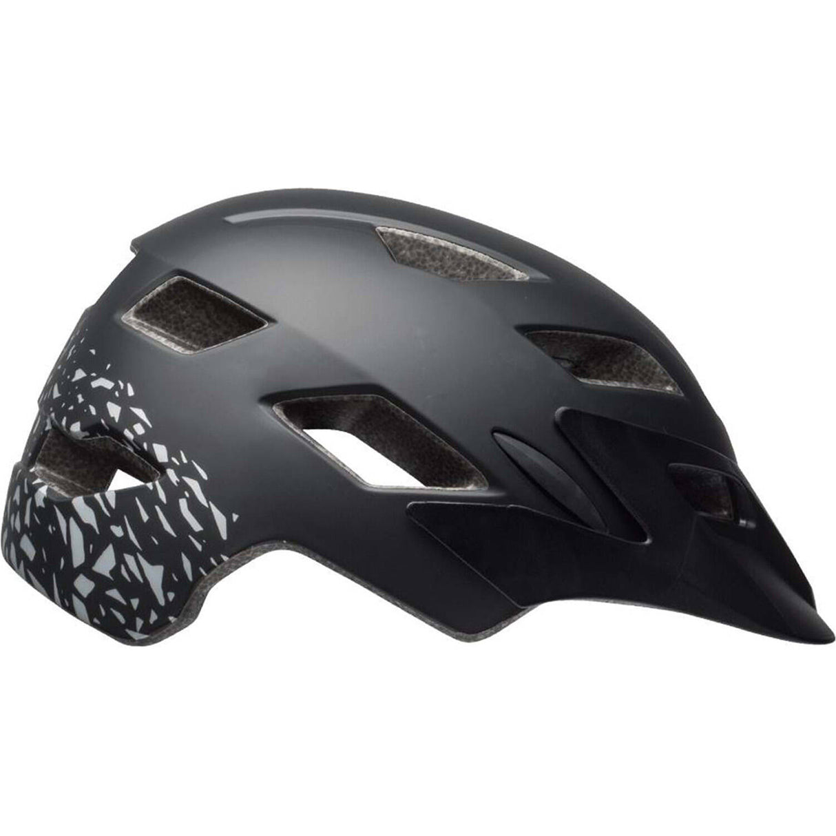 Bell Sidetrack 2019 Youth Helmet - Matt Black/Silver Fragments