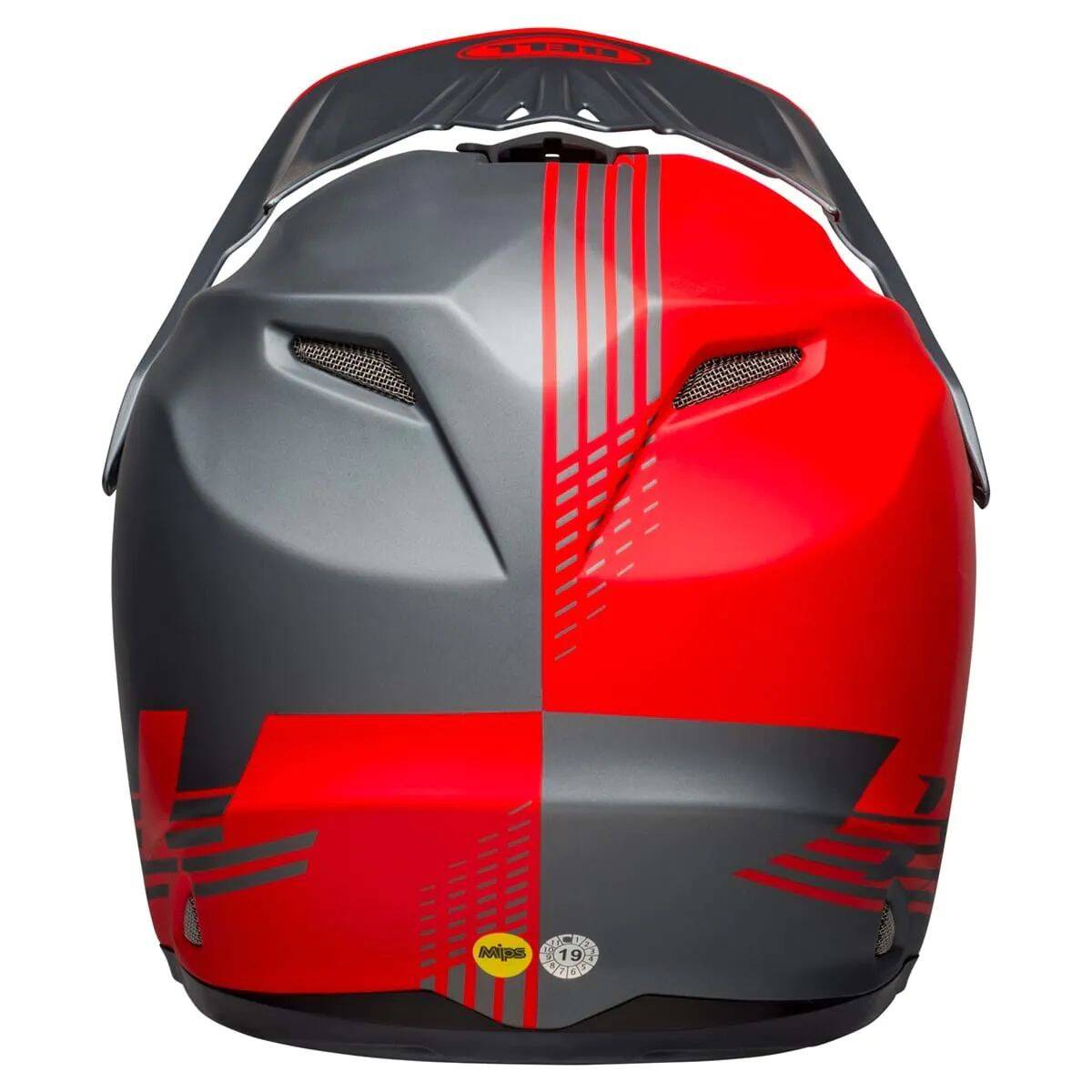 Bell Full-9 Fusion MIPS Full Face Helmet - Louver Matte Grey/Red