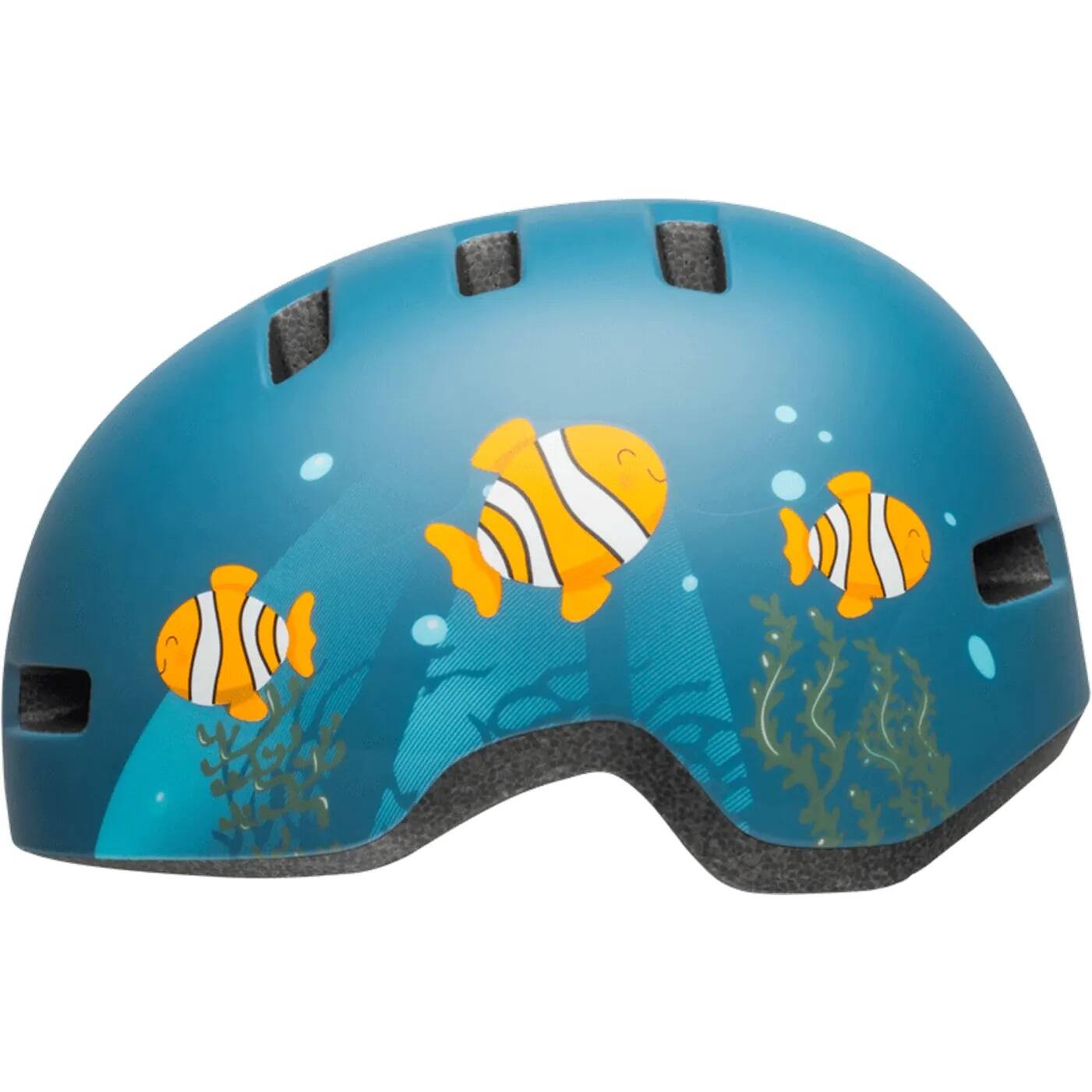 Bell Lil Ripper Child Helmet - Clown Fish Matte Grey-Blue