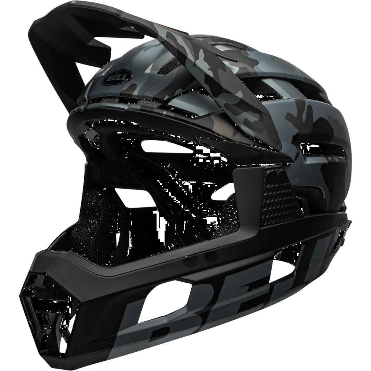 Bell Super Air R MIPS Full Face Helmet - Matt/Gloss Black Camo