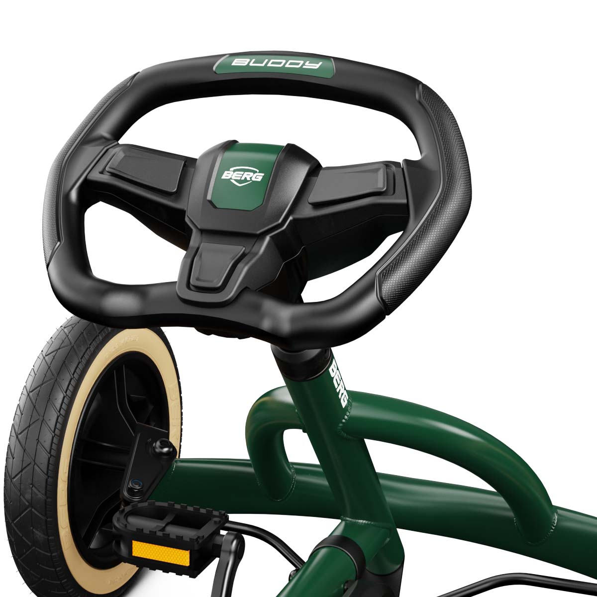 BERG Buddy Ride On Pedal Kart - Retro Green