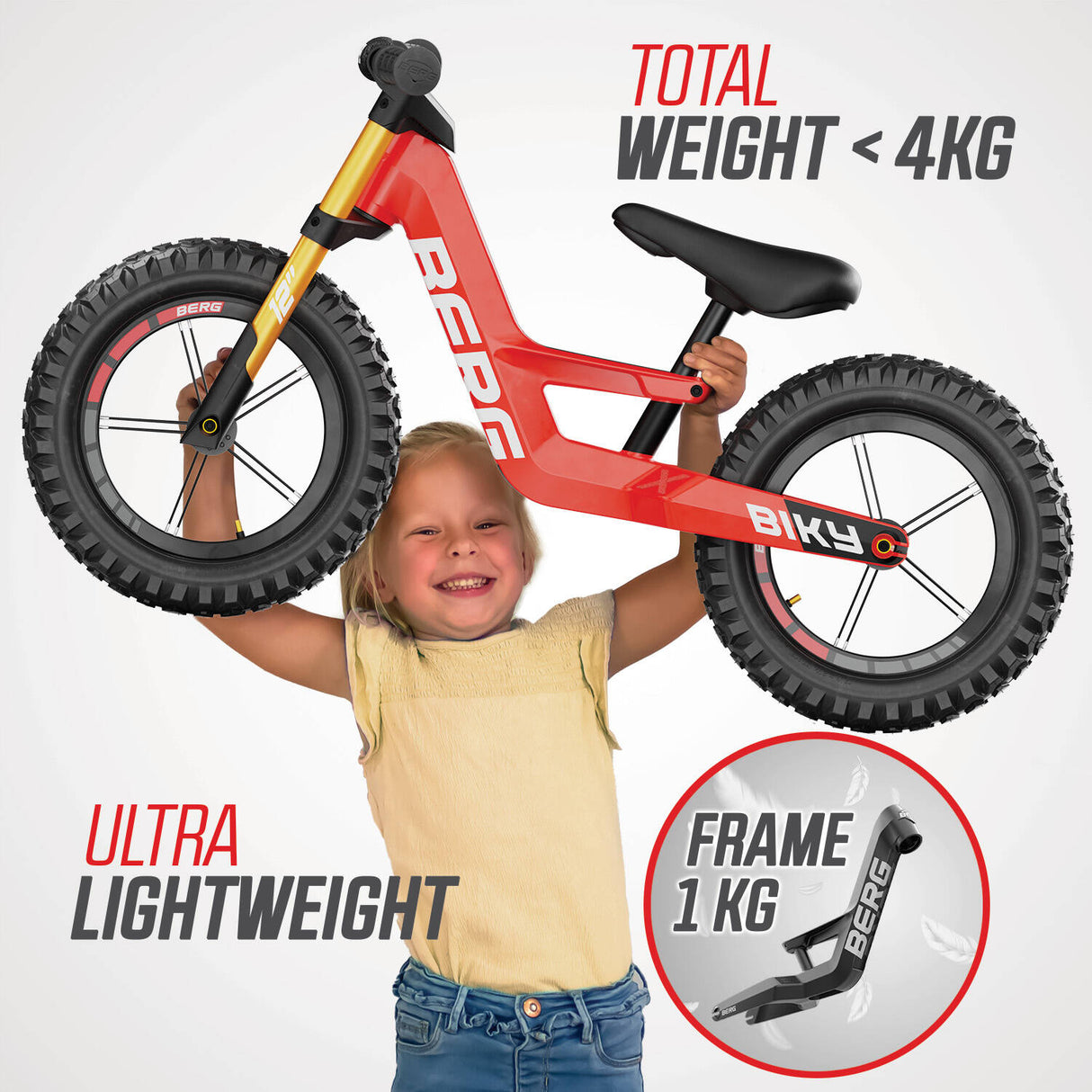 BERG Biky Cross Balance Bike - Red