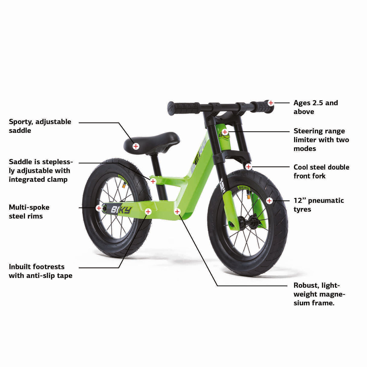 BERG Biky City Balance Bike - Green