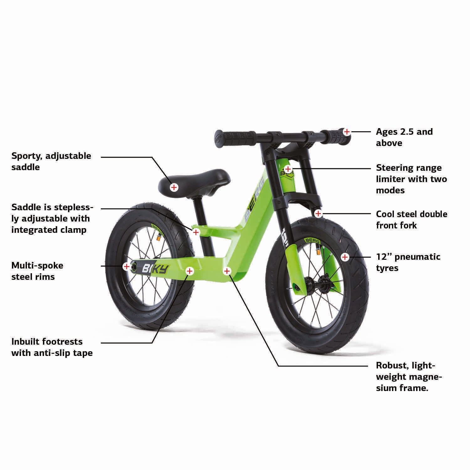 BERG Biky City Balance Bike - Green