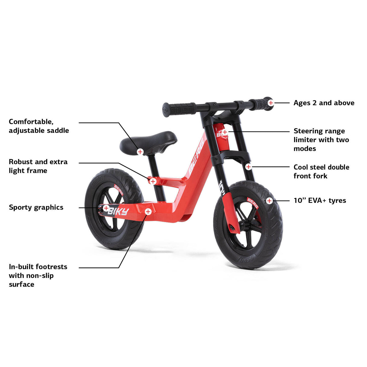 BERG Biky Mini Balance Bike - Red