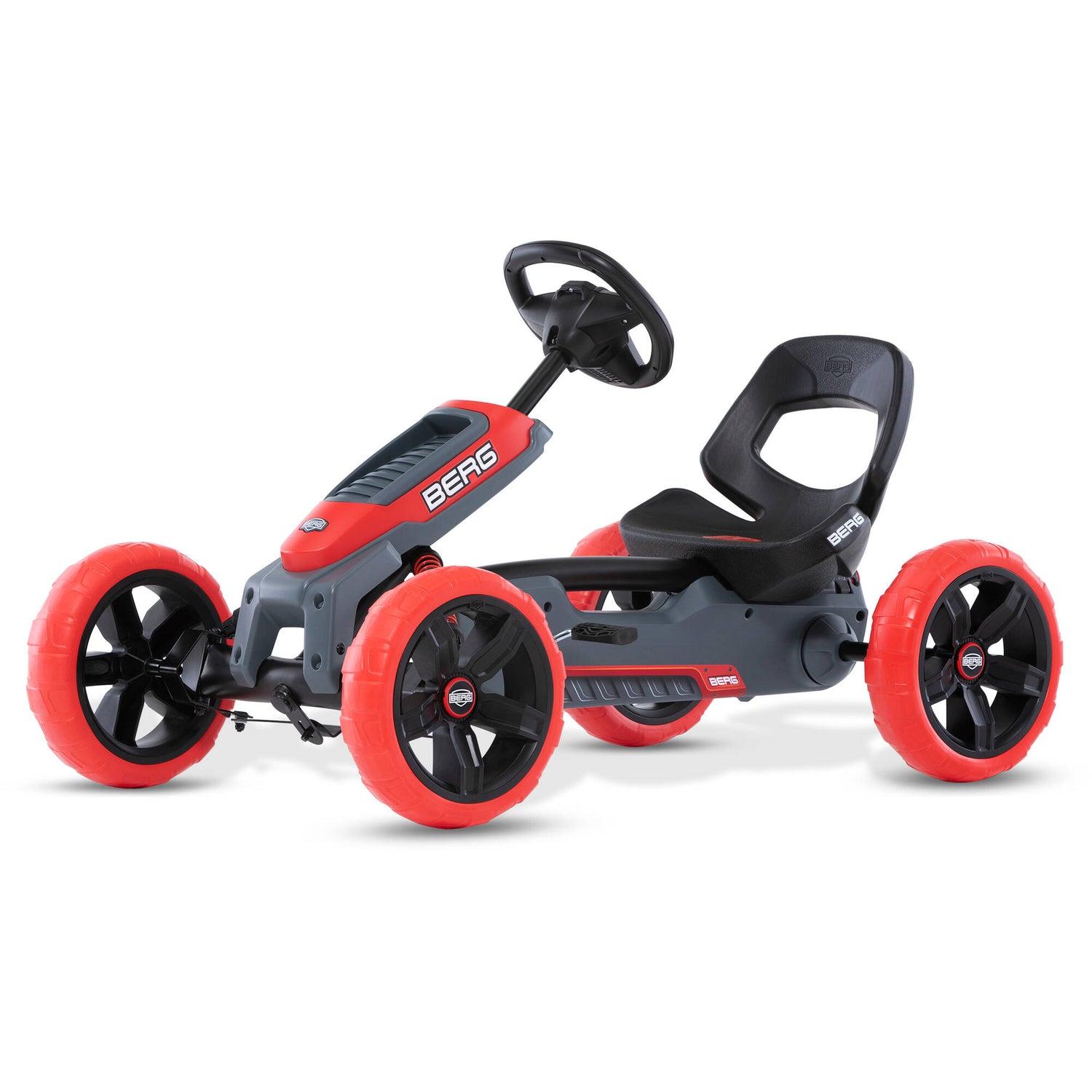 Berg Reppy Rebel Ride On Pedal Kart - Grey/Red