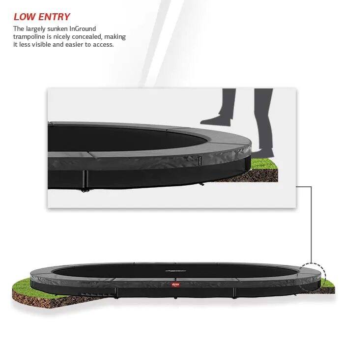 BERG Grand Favorit InGround 520 Trampoline - Black