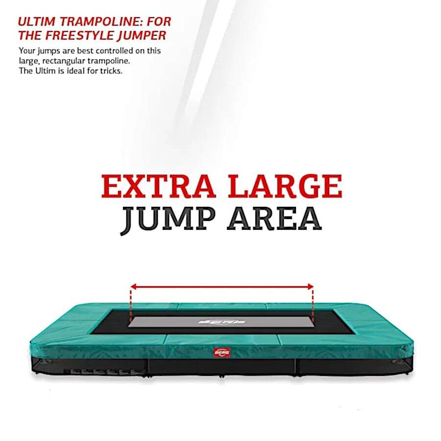 BERG Ultim Favorit Regular 280 Green Trampoline + Safety Net Comfort