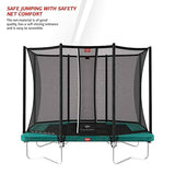 BERG Ultim Favorit Regular 280 Green Trampoline + Safety Net Comfort