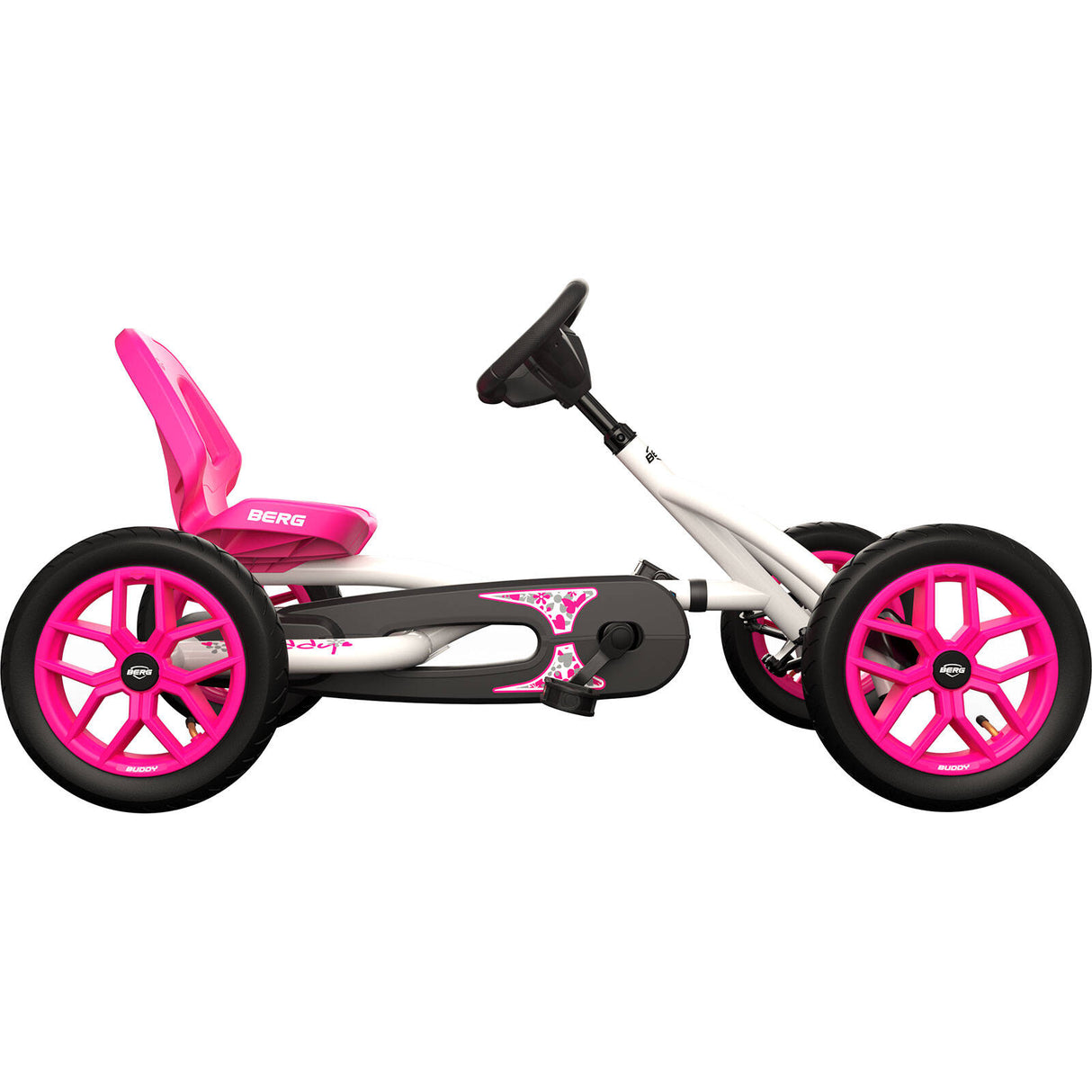 BERG Buddy Ride On Pedal Kart - White