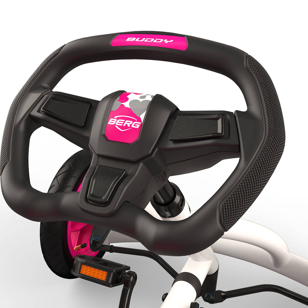 BERG Buddy Ride On Pedal Kart - White