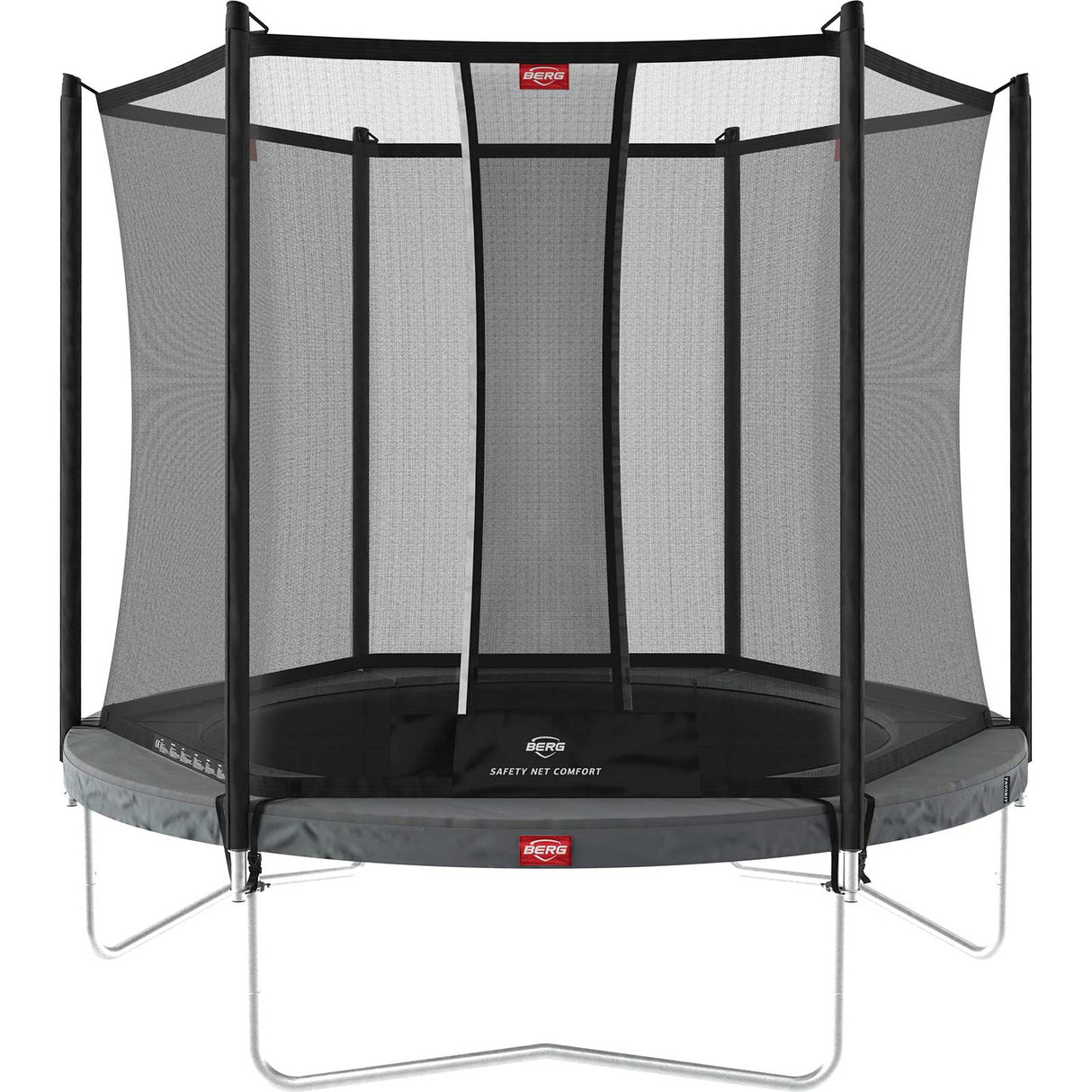 BERG Favourit Regular 200 Inc. Safety Net Trampoline - Grey
