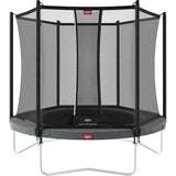 BERG Favourit Regular 200 Inc. Safety Net Trampoline - Grey