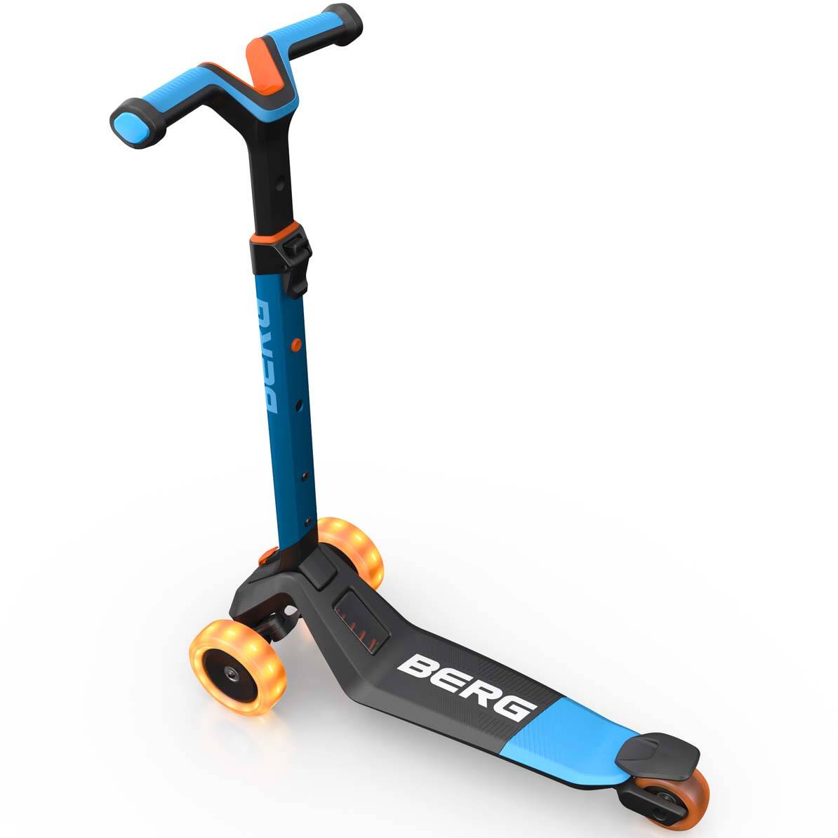 BERG Nexo Foldable Lights 3 Wheeled Scooter - Blue