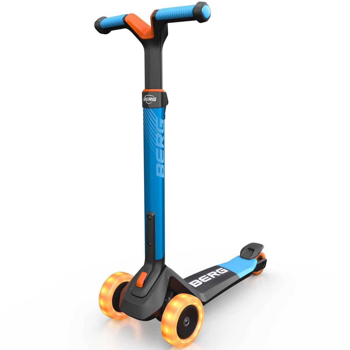 BERG Nexo Foldable Lights 3 Wheeled Scooter - Blue