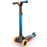 BERG Nexo Foldable Lights LED-Deck 3 Wheeled Scooter - Blue