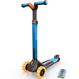 BERG Nexo Foldable Lights LED-Deck 3 Wheeled Scooter - Blue
