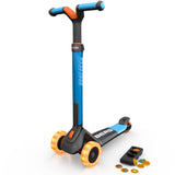 BERG Nexo Foldable Lights Magnet-Deck 3 Wheeled Scooter - Blue
