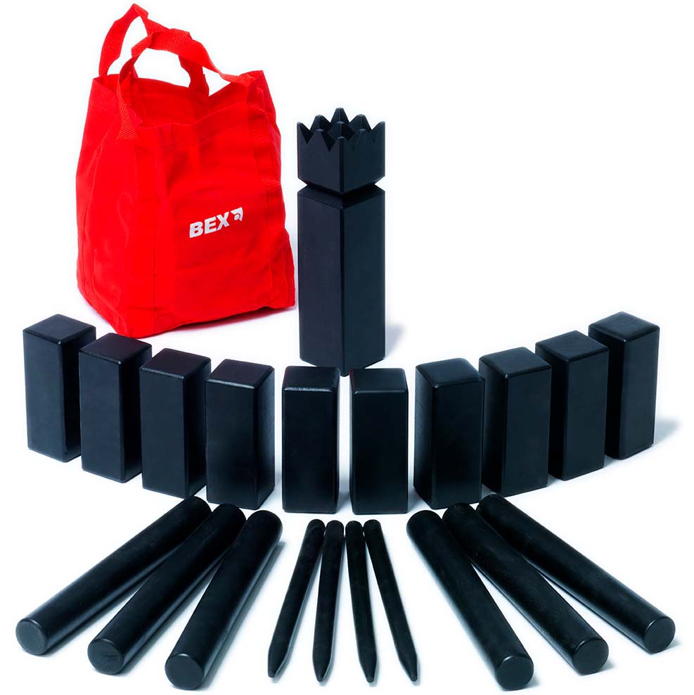 BEX Kubb Original Outdoor Game - Black
