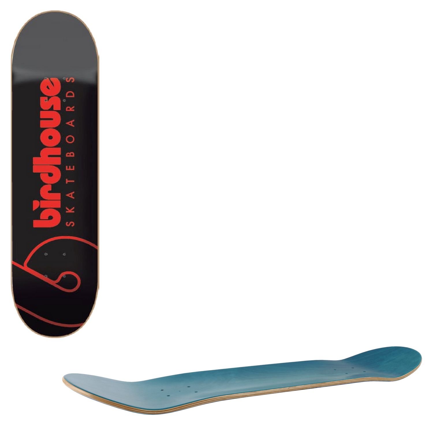 Birdhouse Team Logo Skateboard Deck - Black 8.25''