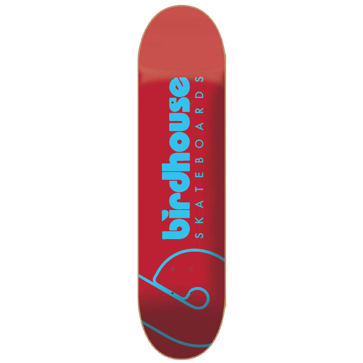 Birdhouse x Independent Team Logo Custom Skateboard - Red 7.75"